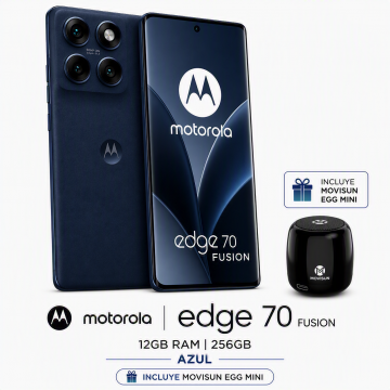Motorola Edge 70 Fusion 5G 12GB RAM / 256GB - Azul + Parlante EGG mini