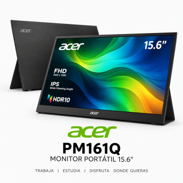 Monitor Portátil Acer PM161Q 15.6" IPS Full HD USB-C HDR10