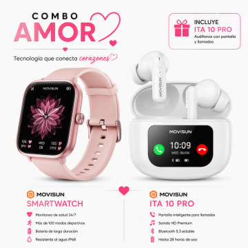 Combo Amor - Movisum Smartwatch + Movisum ITA 10 Pro